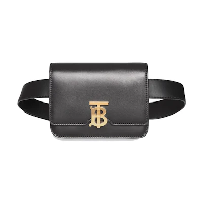 Burberry Belted Leather TB Bag Black