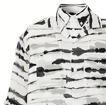 博柏利黑白条纹短袖衬衫 45630351 Details for 博柏利黑白条纹短袖衬衫 45630351