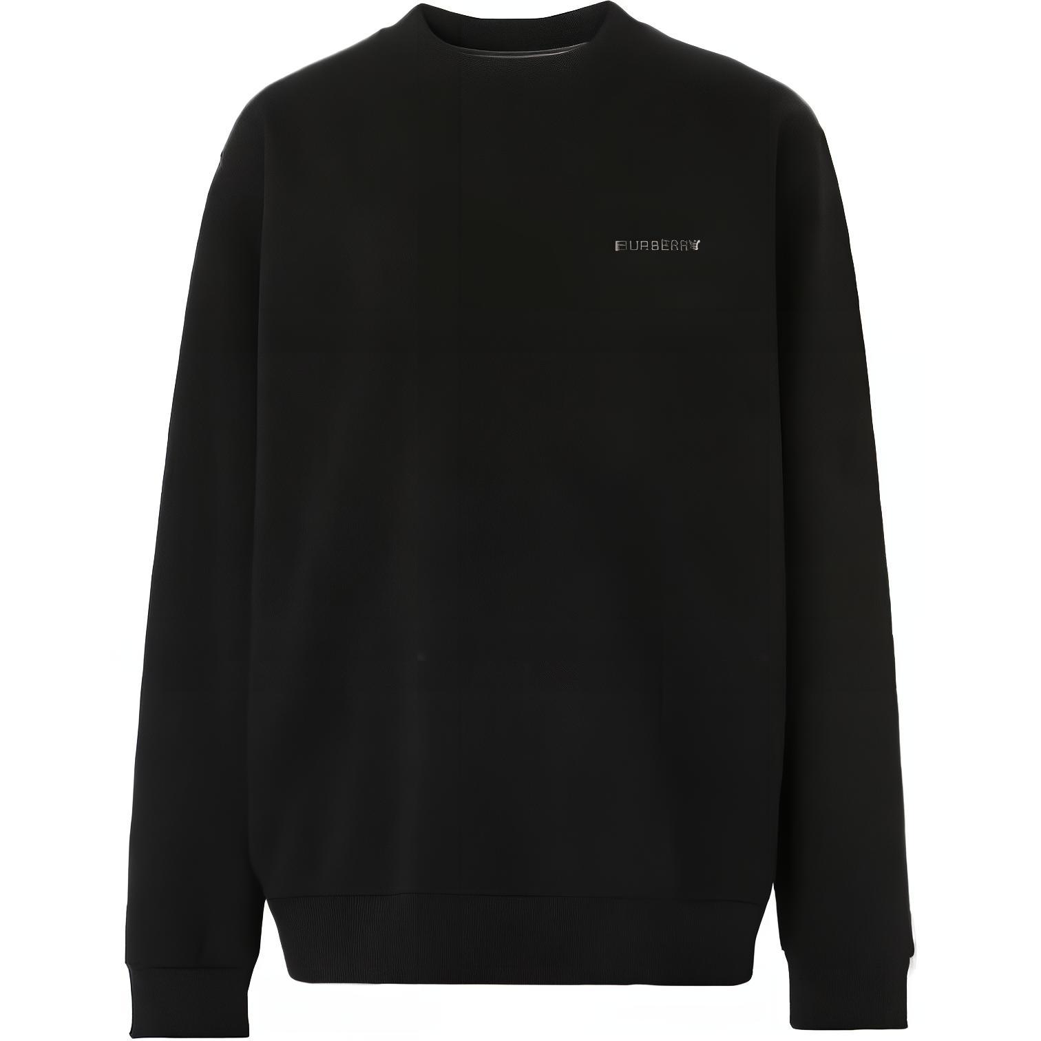Burberry Black Alphabet Print Crewneck Long Sleeve Sweatshirt 80657281