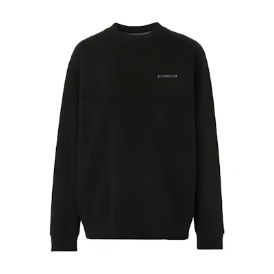 Burberry Black Alphabet Print Crewneck Long Sleeve Sweatshirt 80657281