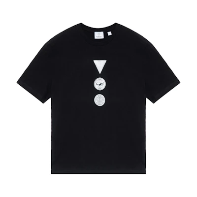 Burberry Black Badge Print Crew Neck Short Sleeve T-Shirt. 80427601