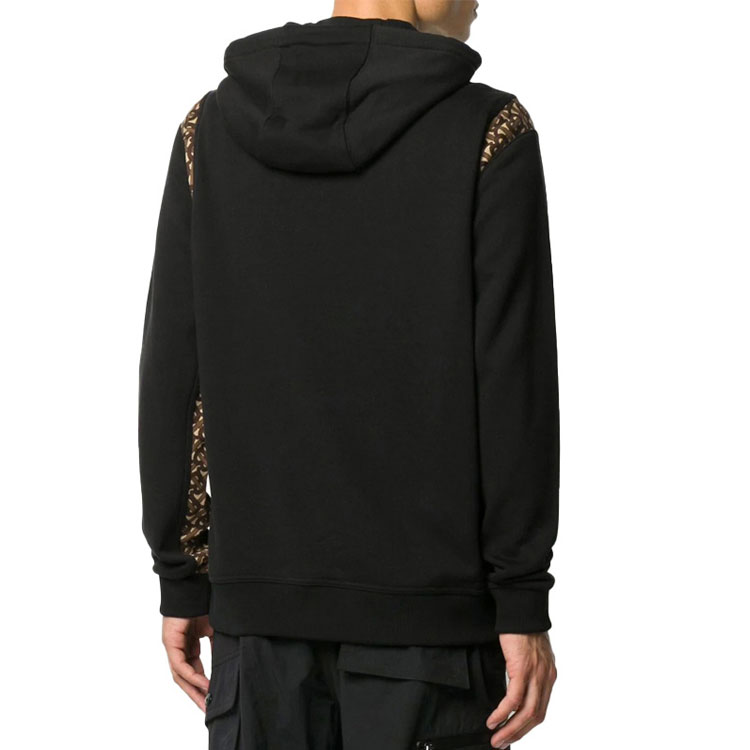 Burberry Black/Brown Letter Pattern Drawstring Hoodie 80316001 圖 6