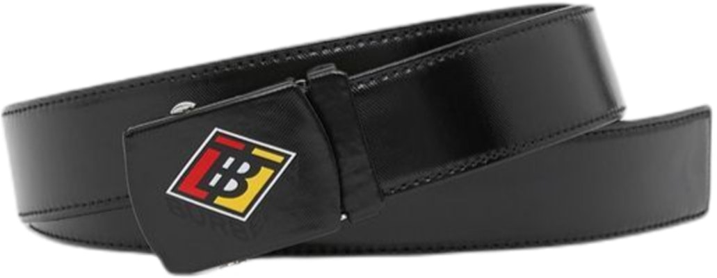 Burberry Black Canvas Leather Belt with Logo Plaque, Width 3.5CM. 80217561 Shop Burberry Black Canvas Leather Belt with Logo Plaque, Width 3.5CM. 80217561