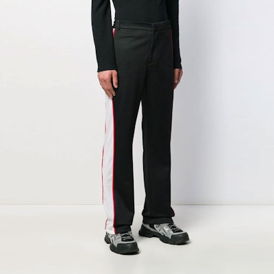 버버리 블랙 캐주얼 팬츠 사이드 스티치 디자인. 45635271 Purchase 버버리 블랙 캐주얼 팬츠 사이드 스티치 디자인. 45635271