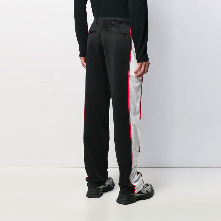 Details for 버버리 블랙 캐주얼 팬츠 사이드 스티치 디자인. 45635271