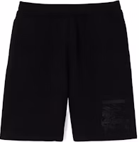 Burberry Black Casual Shorts with Logo and Equestrian Knight Design for Men. 80697681 Burberry Black Casual Shorts with Logo and Equestrian Knight Design for Men. 80697681