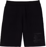 Order Pantalones cortos negros Burberry con logo y diseño de caballero ecuestre para hombre. 80697681