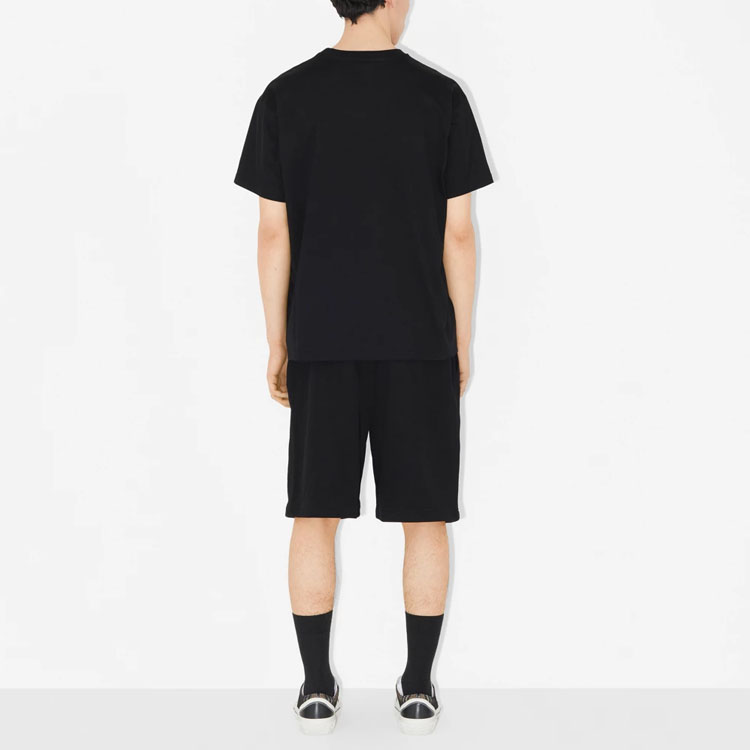 Burberry Black Casual Shorts with Logo and Equestrian Knight Design for Men. 80697681 圖 4