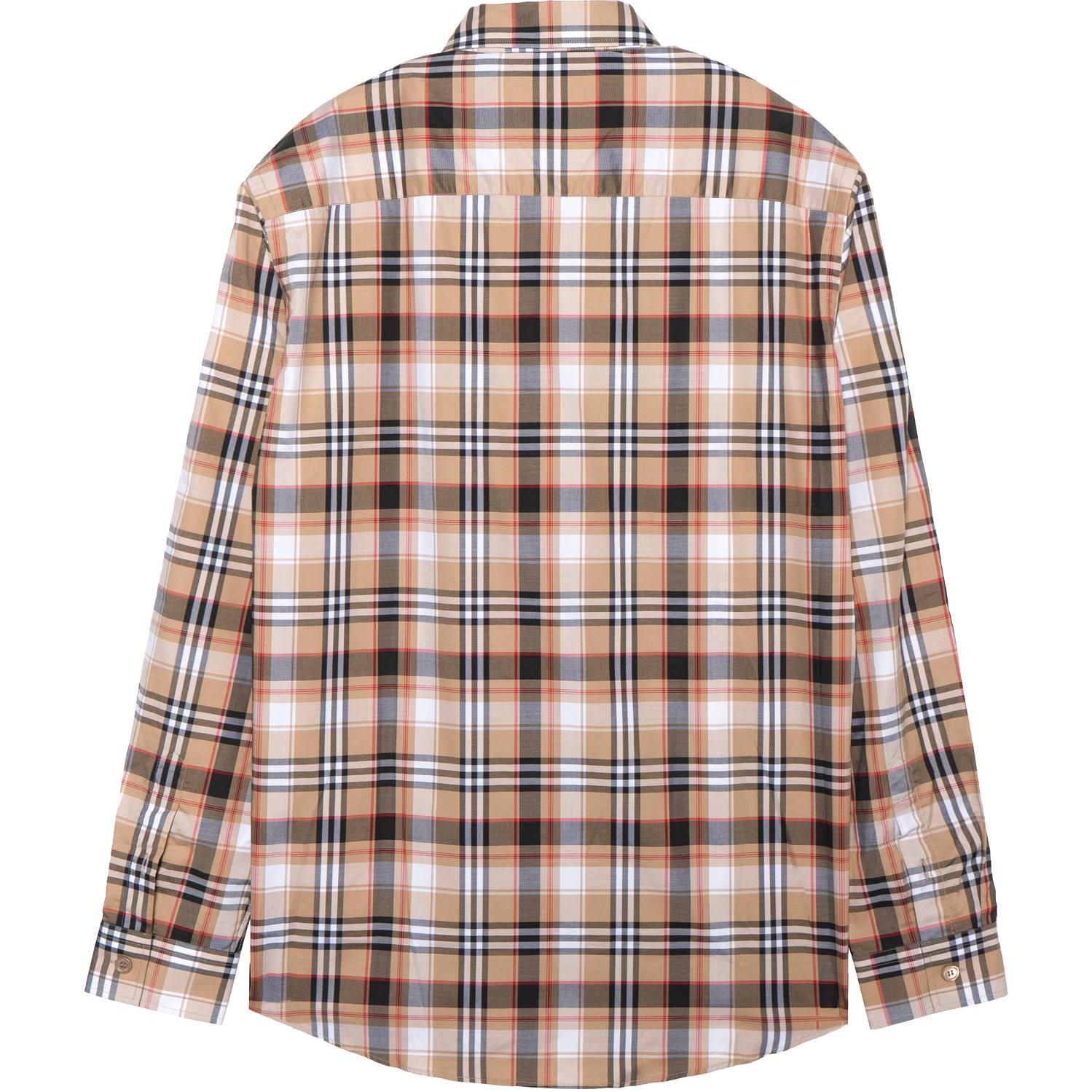 Burberry Black Checkered Long Sleeve Shirt with Embroidery 80368701 圖 3