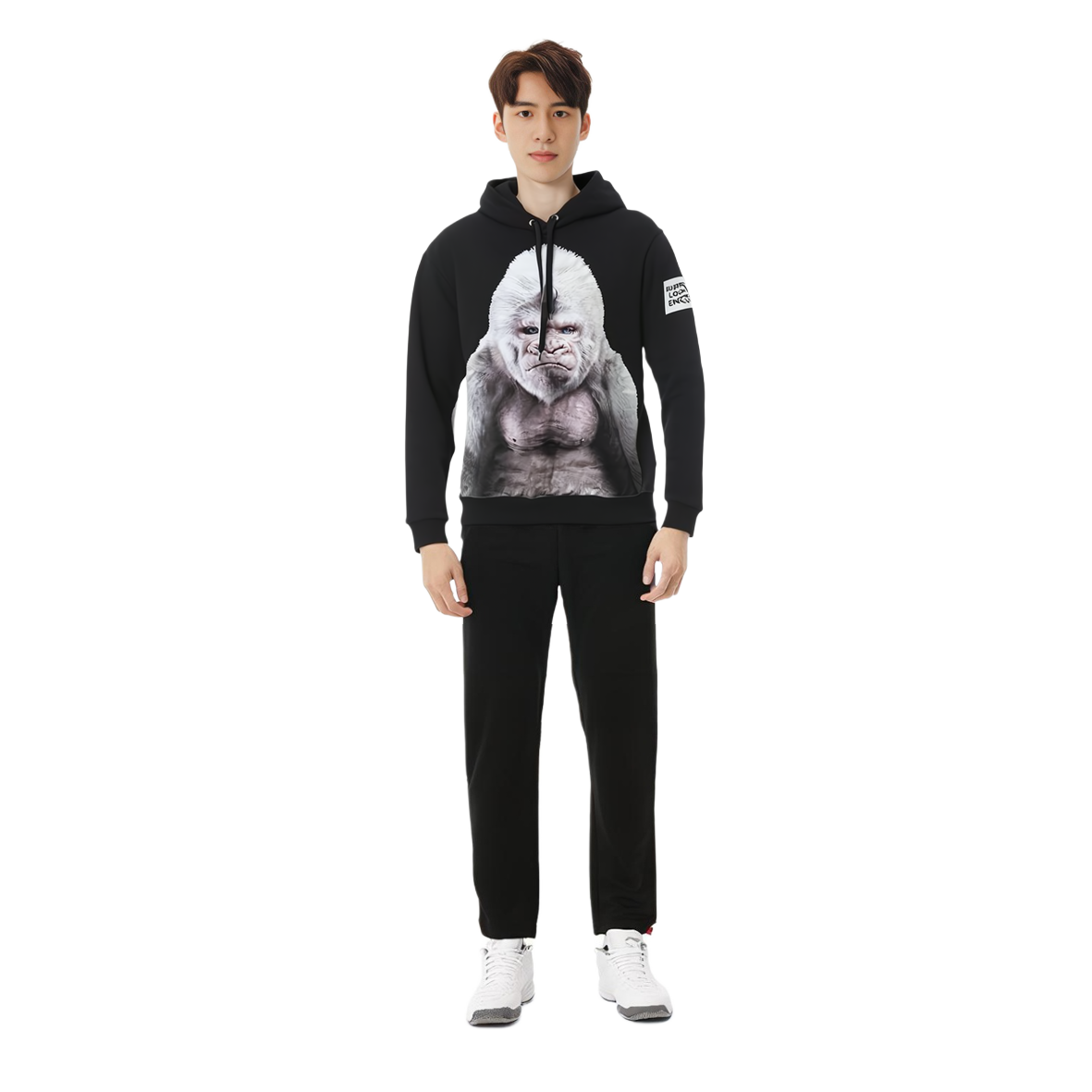 Shop 巴宝莉黑色棉质动物印花卫衣。 80136011