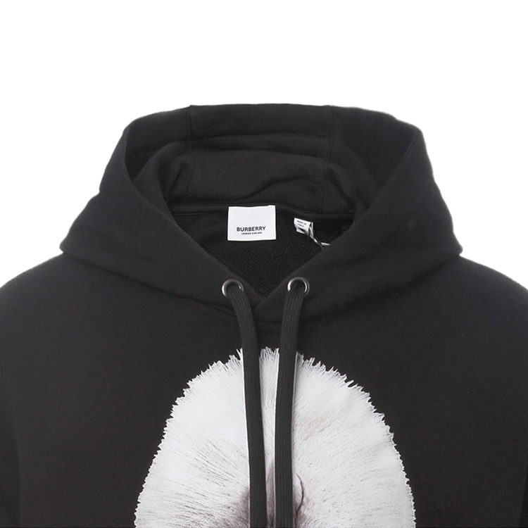 Details for 巴宝莉黑色棉质动物印花卫衣。 80136011