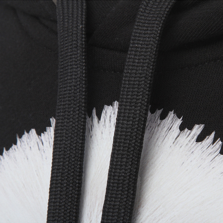 Sizing 巴宝莉黑色棉质动物印花卫衣。 80136011