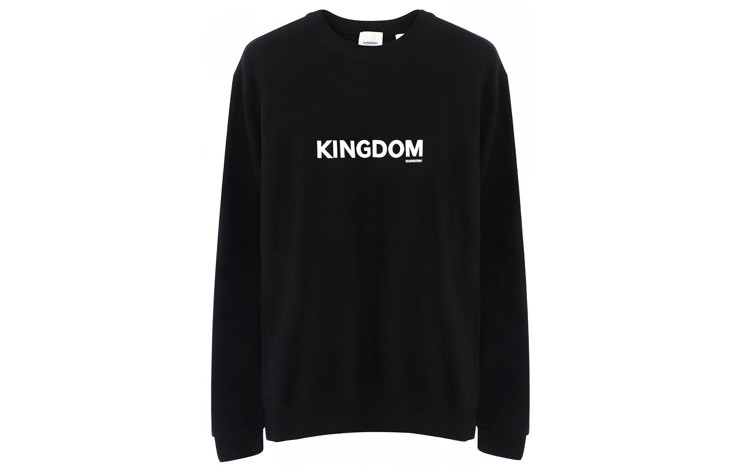 Burberry Black Crewneck Sweatshirt with Letter Print 80244431