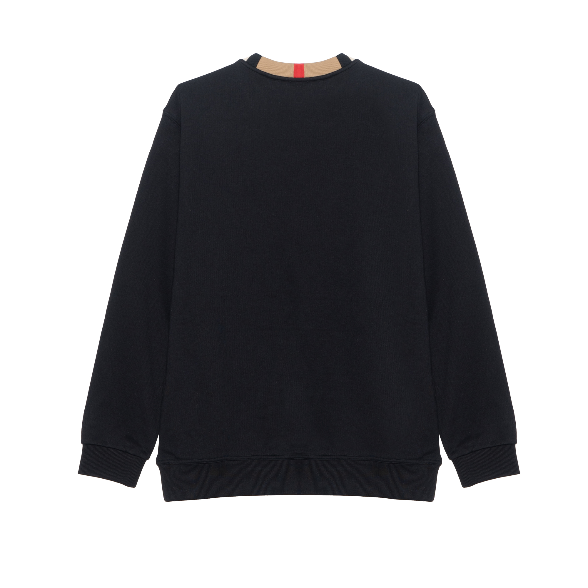 Lookbook 博柏利黑色圆领卫衣多彩字母刺绣 80076931