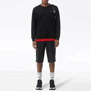 博柏利黑色圆领卫衣多彩字母刺绣 80076931 Purchase 博柏利黑色圆领卫衣多彩字母刺绣 80076931