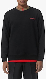 博柏利黑色圆领卫衣多彩字母刺绣 80076931 Details for 博柏利黑色圆领卫衣多彩字母刺绣 80076931