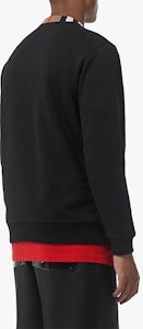 博柏利黑色圆领卫衣多彩字母刺绣 80076931 Sizing 博柏利黑色圆领卫衣多彩字母刺绣 80076931