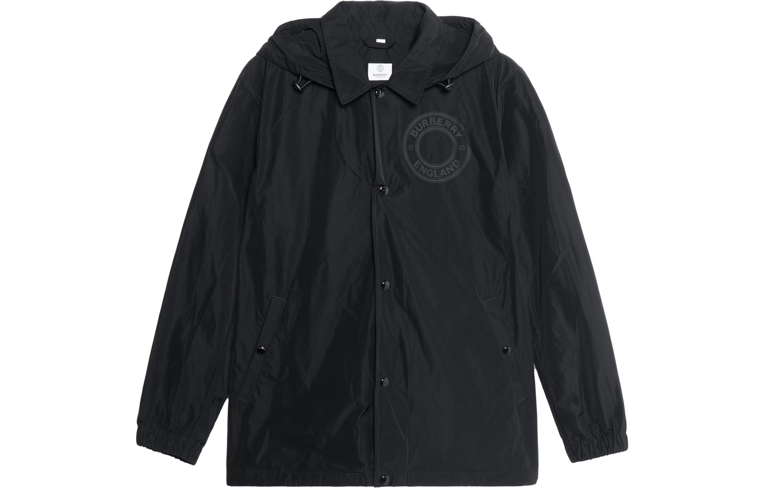 Burberry Black Detachable Hood Logo Jacket. 80431441 圖 2