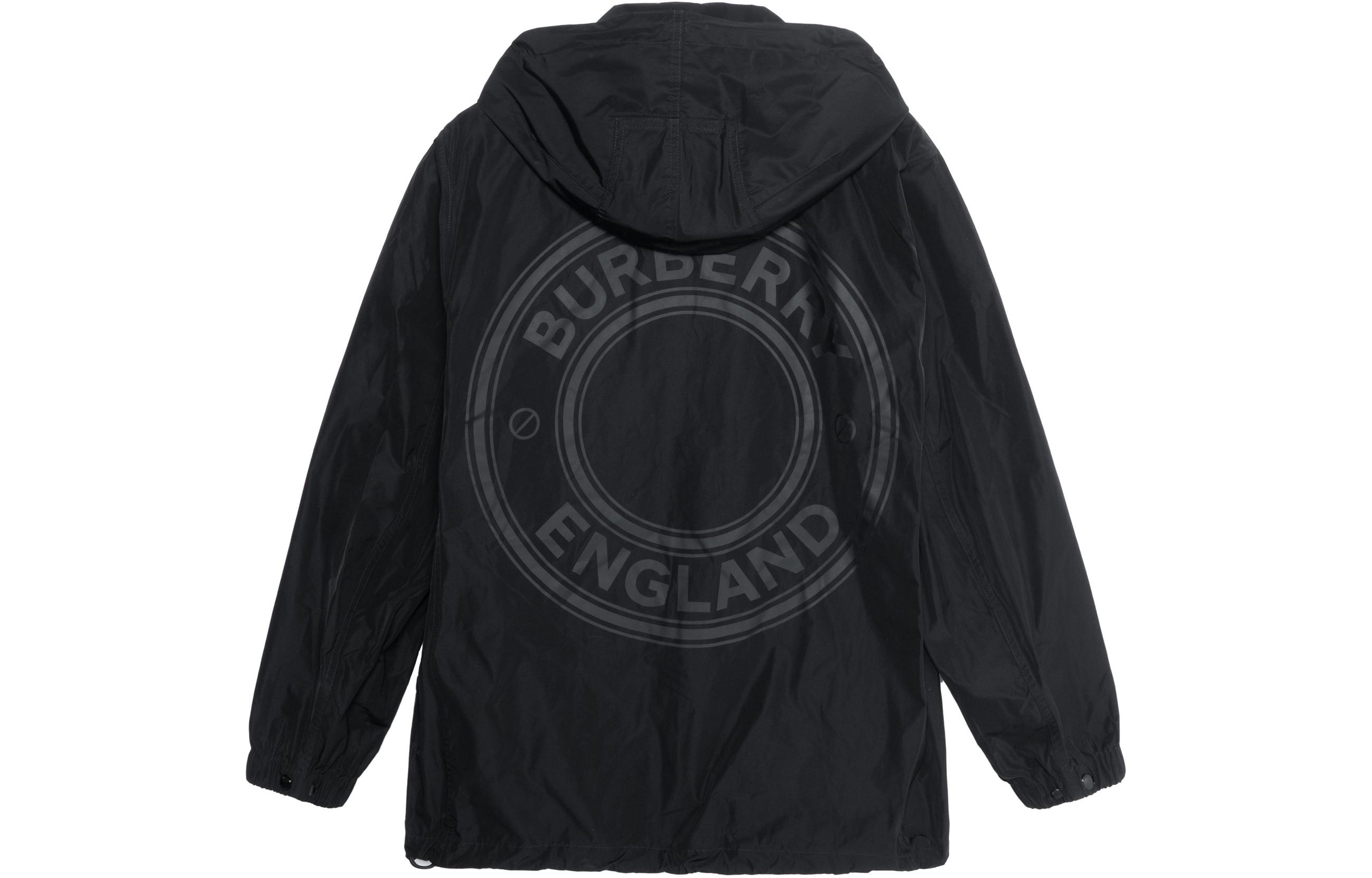 Burberry Black Detachable Hood Logo Jacket. 80431441 圖 3