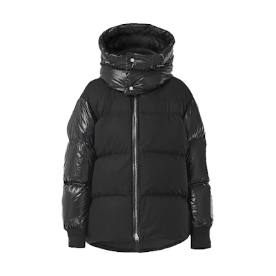 Burberry Black Detachable Hood Puffer Down Jacket. 80473201