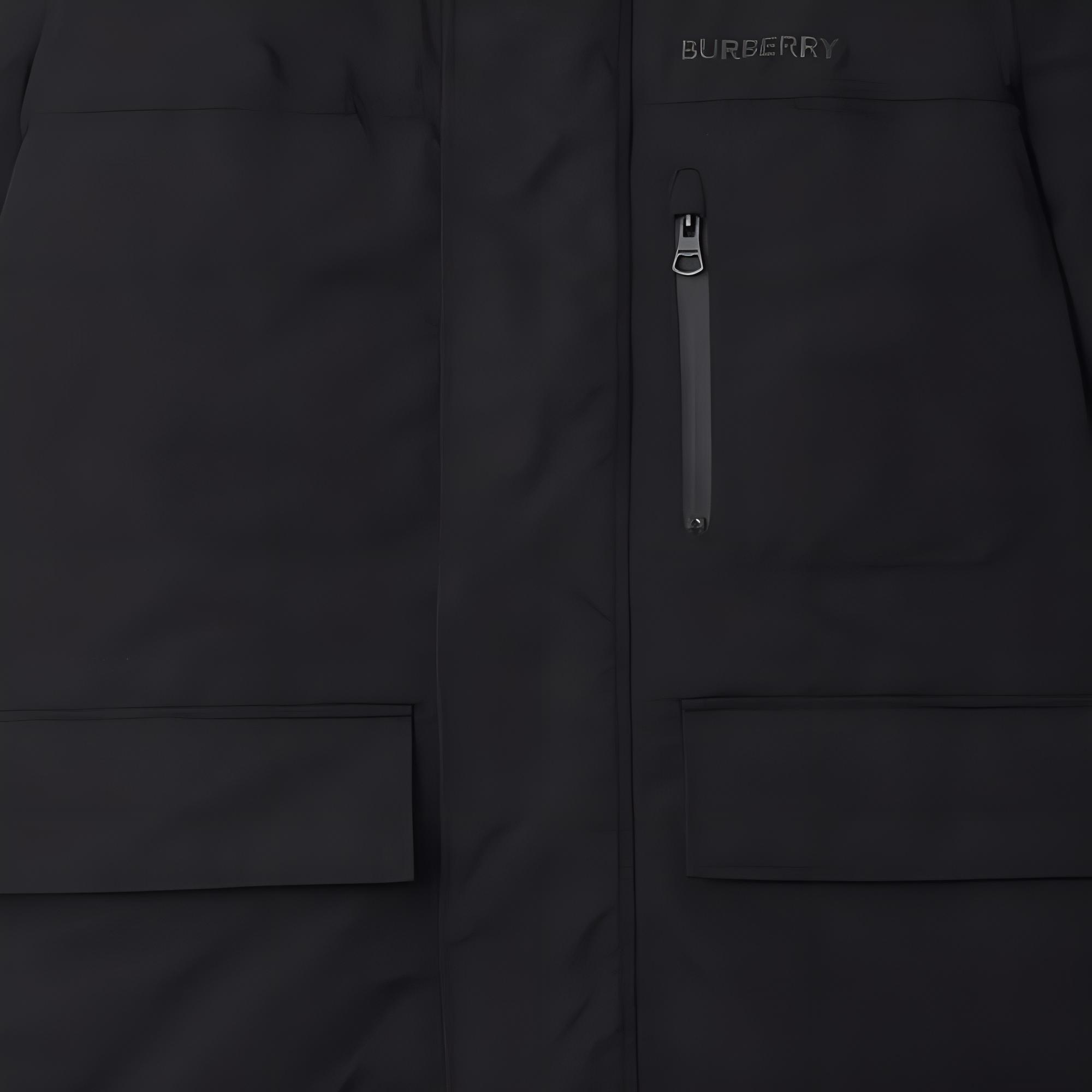 Burberry Black Detachable Warmer Logo Hooded Down Parka Jacket 8105235 圖 5