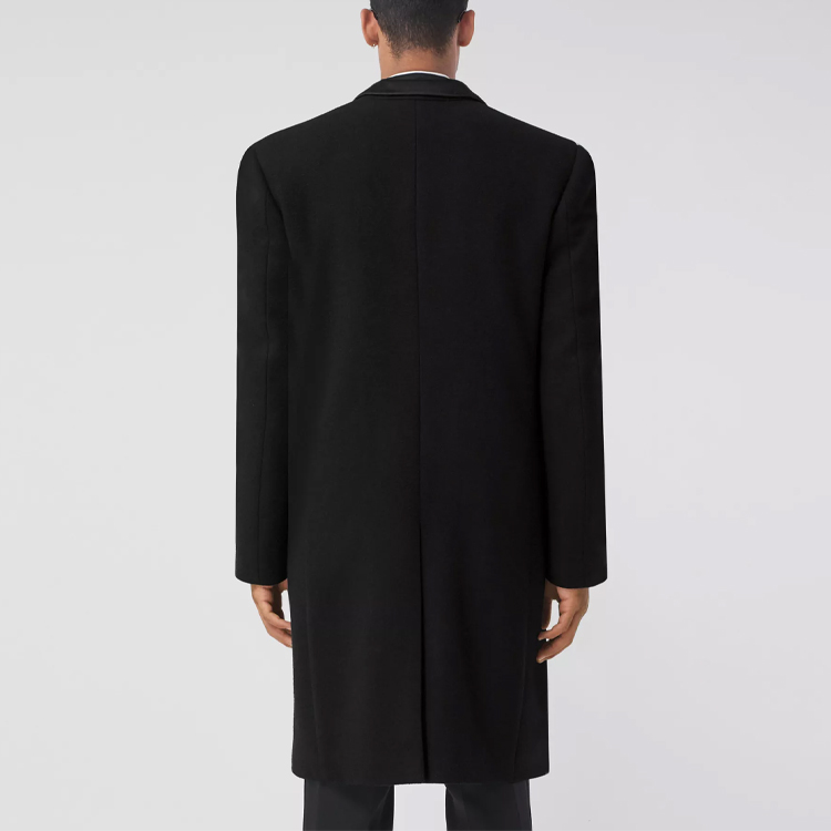 Burberry Black Double-Breasted Mid-Length Casual Coat. 80477811 圖 5