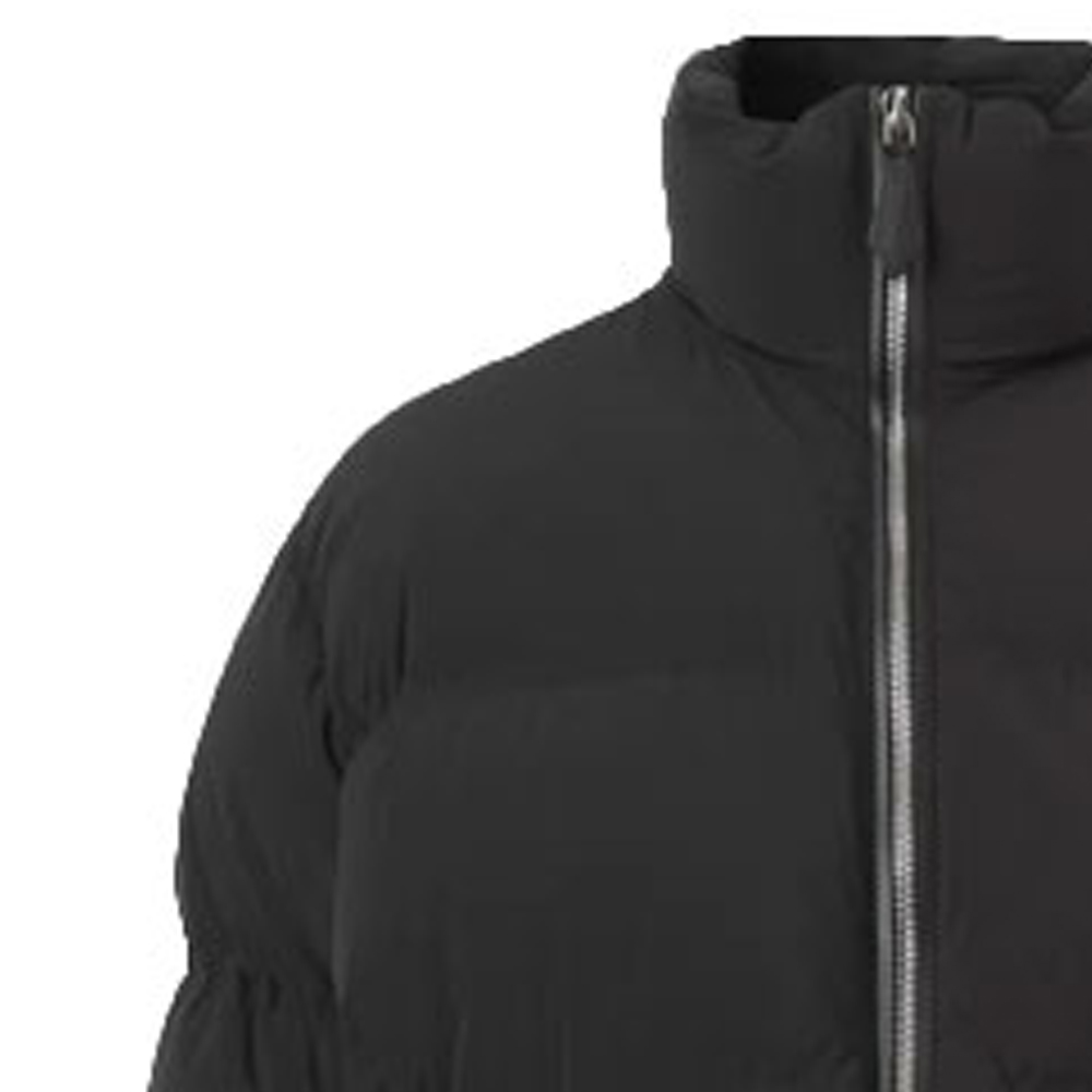 Burberry Black Down Jacket - Winter Warmth, Solid Color, High Collar Zip-Up. 80440621 圖 4