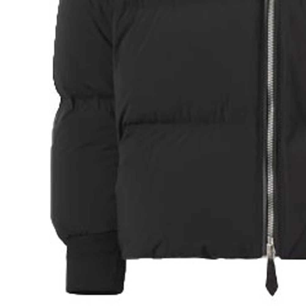 Burberry Black Down Jacket - Winter Warmth, Solid Color, High Collar Zip-Up. 80440621 圖 6