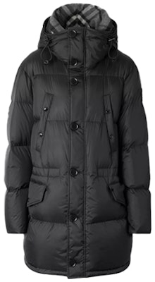 博柏利黑色连帽拉链羽绒冬季宽松外套 80188251 Order 博柏利黑色连帽拉链羽绒冬季宽松外套 80188251