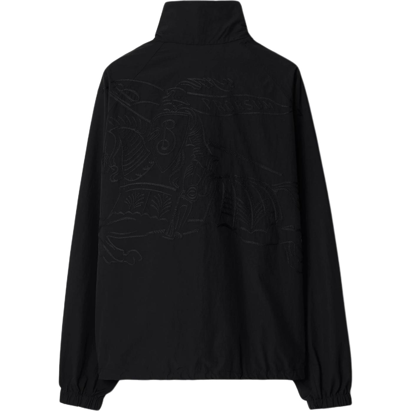 Lookbook Burberry Black EKD Cotton Blend High Collar Zip-Up Jacket for Men. 80920551