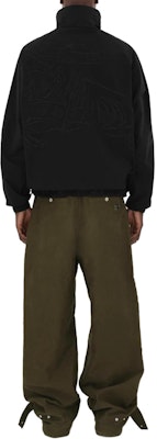 Burberry Black EKD Cotton Blend High Collar Zip-Up Jacket for Men. 80920551 Details for Burberry Black EKD Cotton Blend High Collar Zip-Up Jacket for Men. 80920551