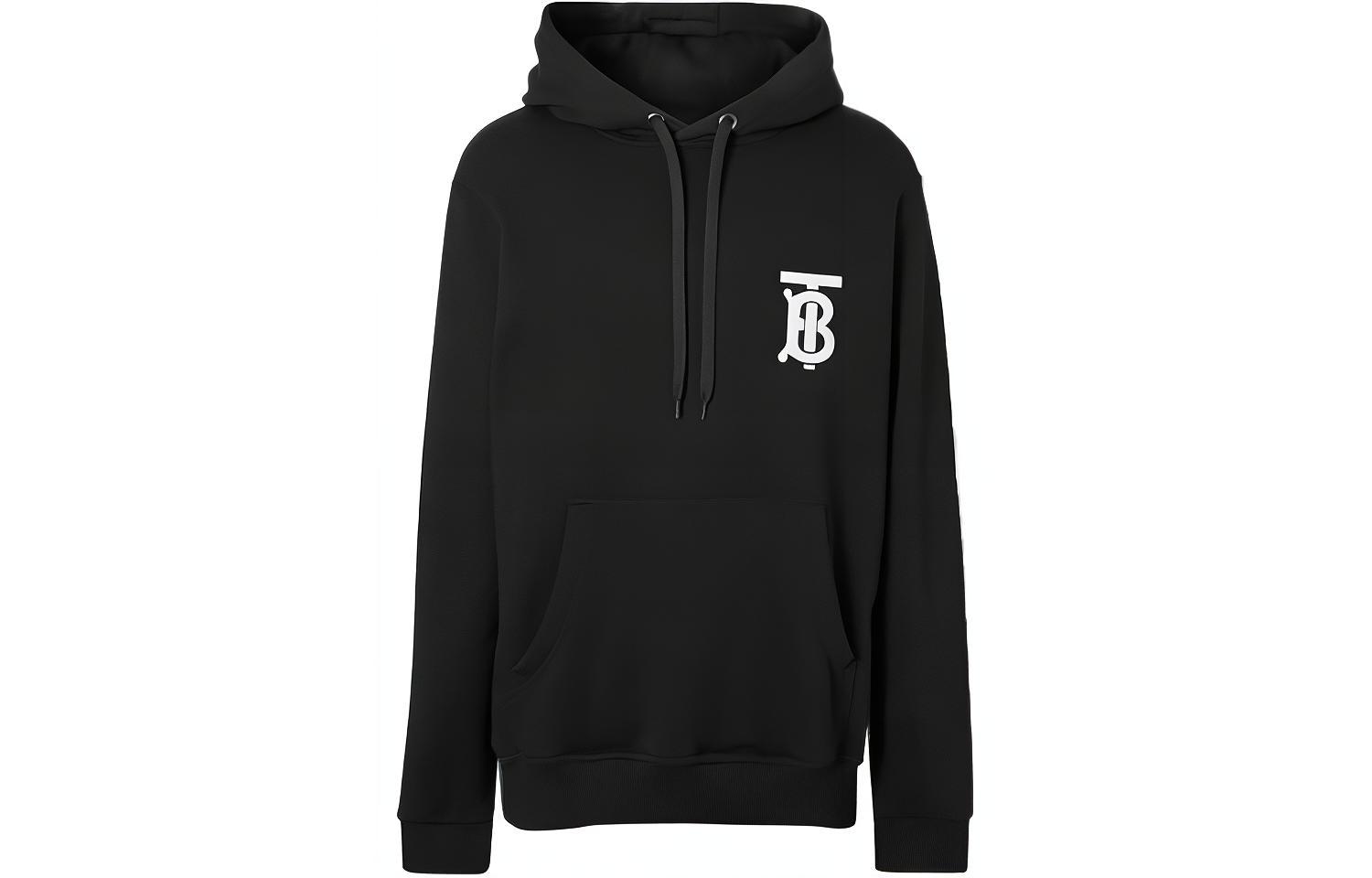 Burberry Black Embroidered Logo Hoodie 80246041