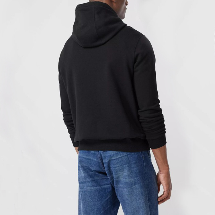 Details for Burberry Black Embroidered Logo Hoodie 80246041