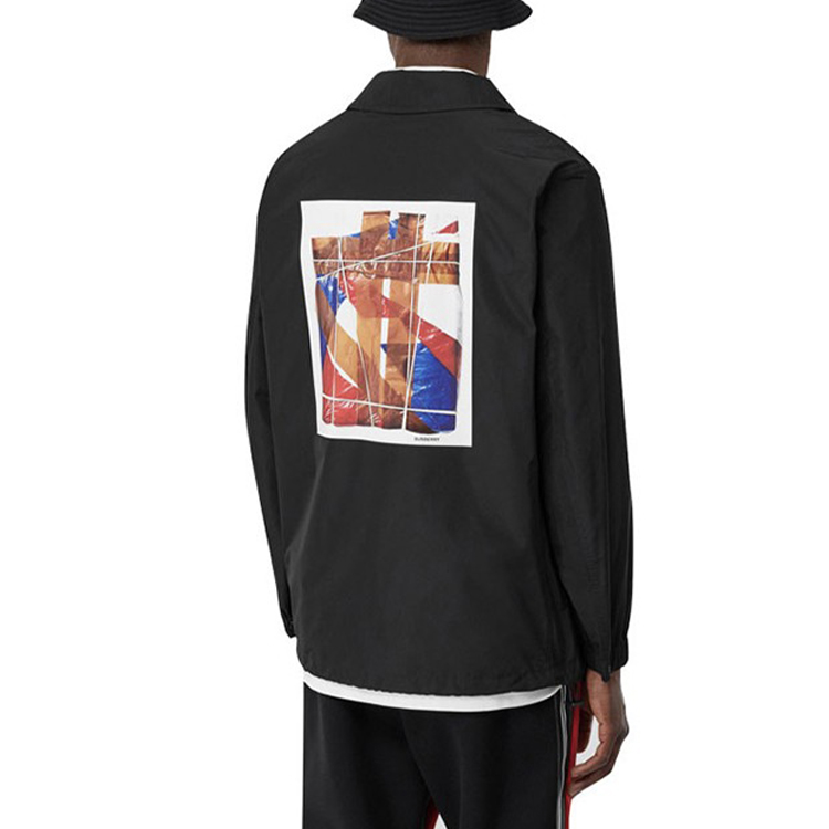 Burberry Black High-Street Print Back Collar Button-Up Jacket 80246791 圖 4