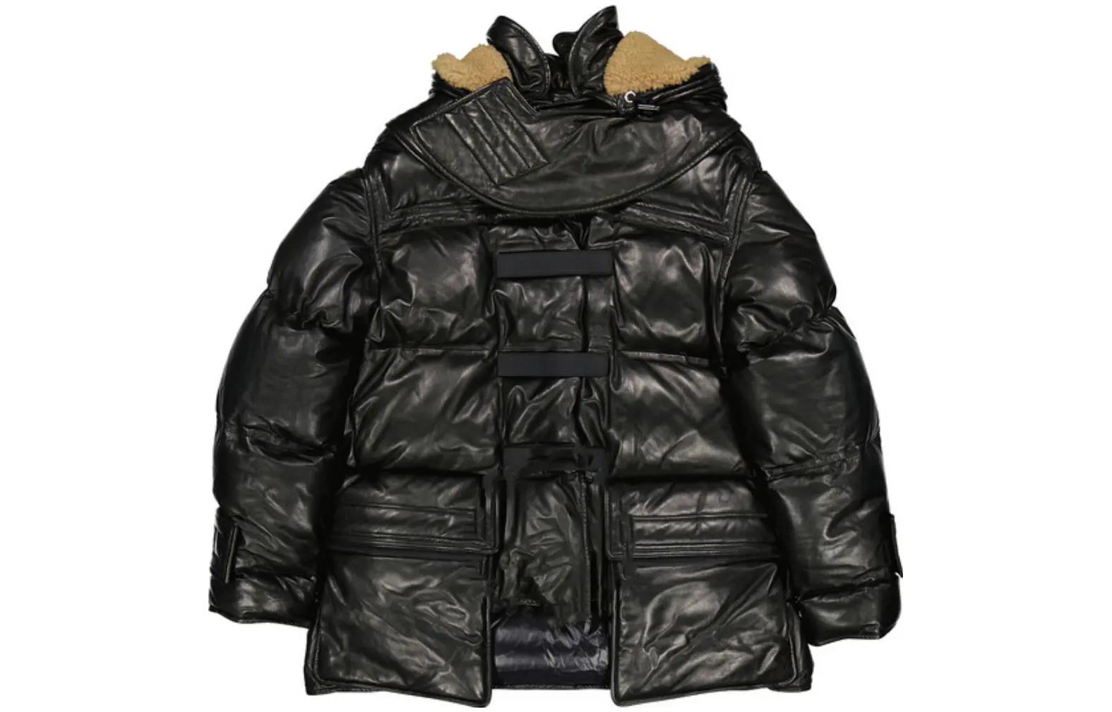 Burberry Black Hooded Single-Breasted Down Jacket Coat 45598051