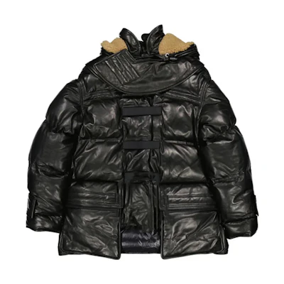 Burberry Black Hooded Single-Breasted Down Jacket Coat 45598051