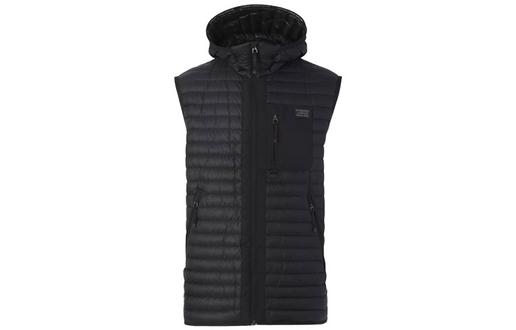 Burberry Black Hooded Sleeveless Down Jacket with Logo Patch 80410311 圖 2