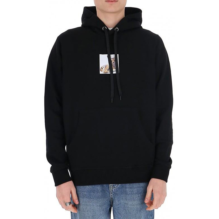 Purchase Burberry Black Hoodie Deer Print Unisex Sweatshirt Long Sleeve 8022374-A1189