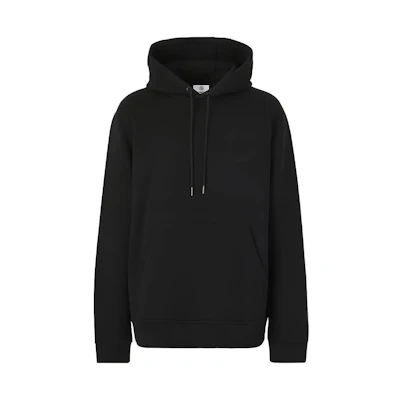 Burberry Black Hoodie Pullover Sweatshirt Long Sleeve Solid Color 80422291