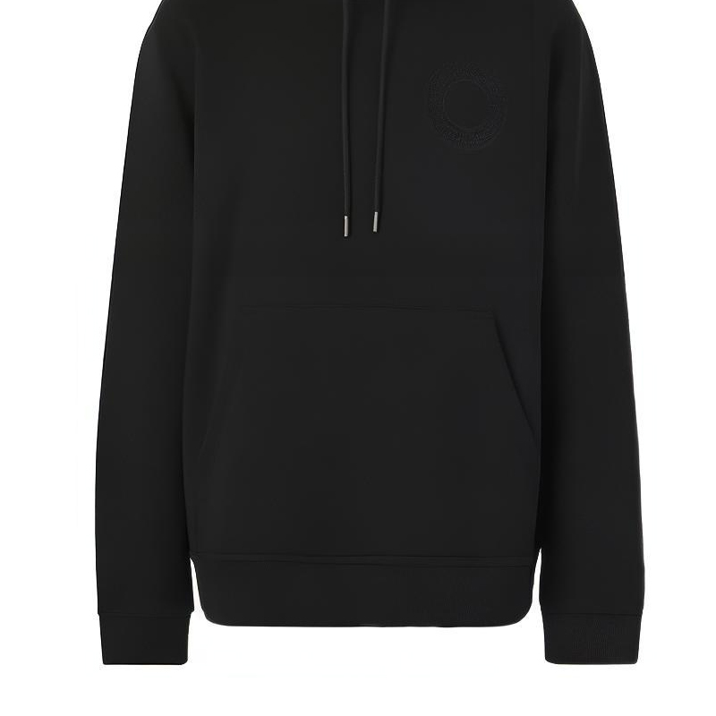 Burberry Black Hoodie Pullover Sweatshirt Long Sleeve Solid Color 80422291 圖 6