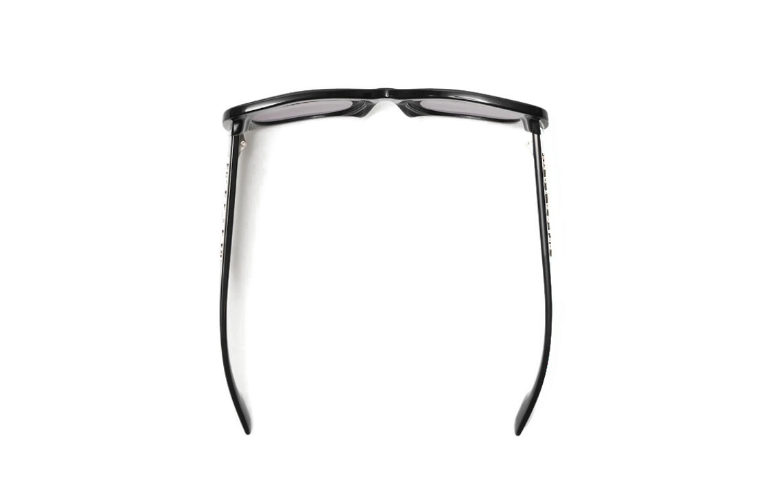 Burberry Black Irregular Acetate Sunglasses with Side Letter Design Unisex 40833821 圖 4