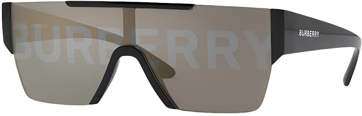 Burberry Black Irregular Shaped Sunglasses with Side Letter Engraving. BE42913001/G Buy Burberry Black Irregular Shaped Sunglasses with Side Letter Engraving. BE42913001/G