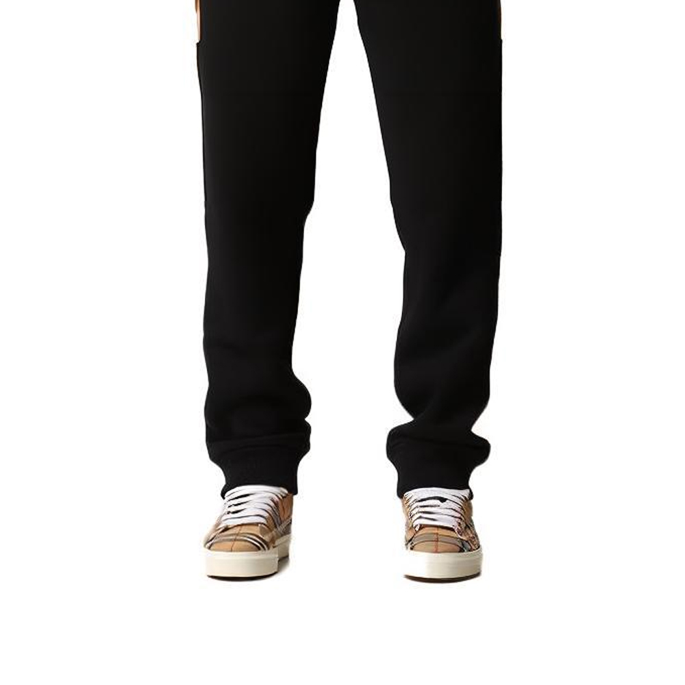 Sizing Burberry Seluar Jogger Rajut Hitam dengan Drawstring Gaya Santai. 80450131