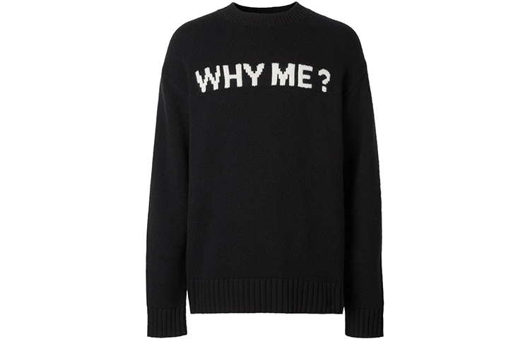 Burberry Black Knitted Crewneck Long Sleeve Sweater. 80236611