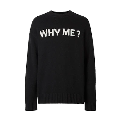 Burberry Black Knitted Crewneck Long Sleeve Sweater. 80236611