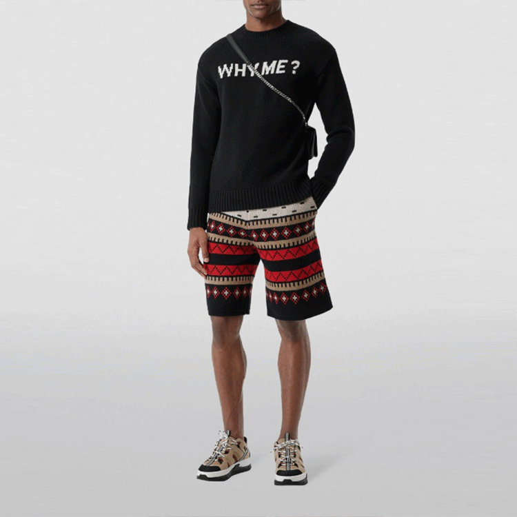 Burberry Black Knitted Crewneck Long Sleeve Sweater. 80236611 圖 4