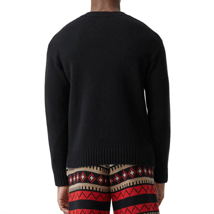Burberry Black Knitted Crewneck Long Sleeve Sweater. 80236611 圖 7