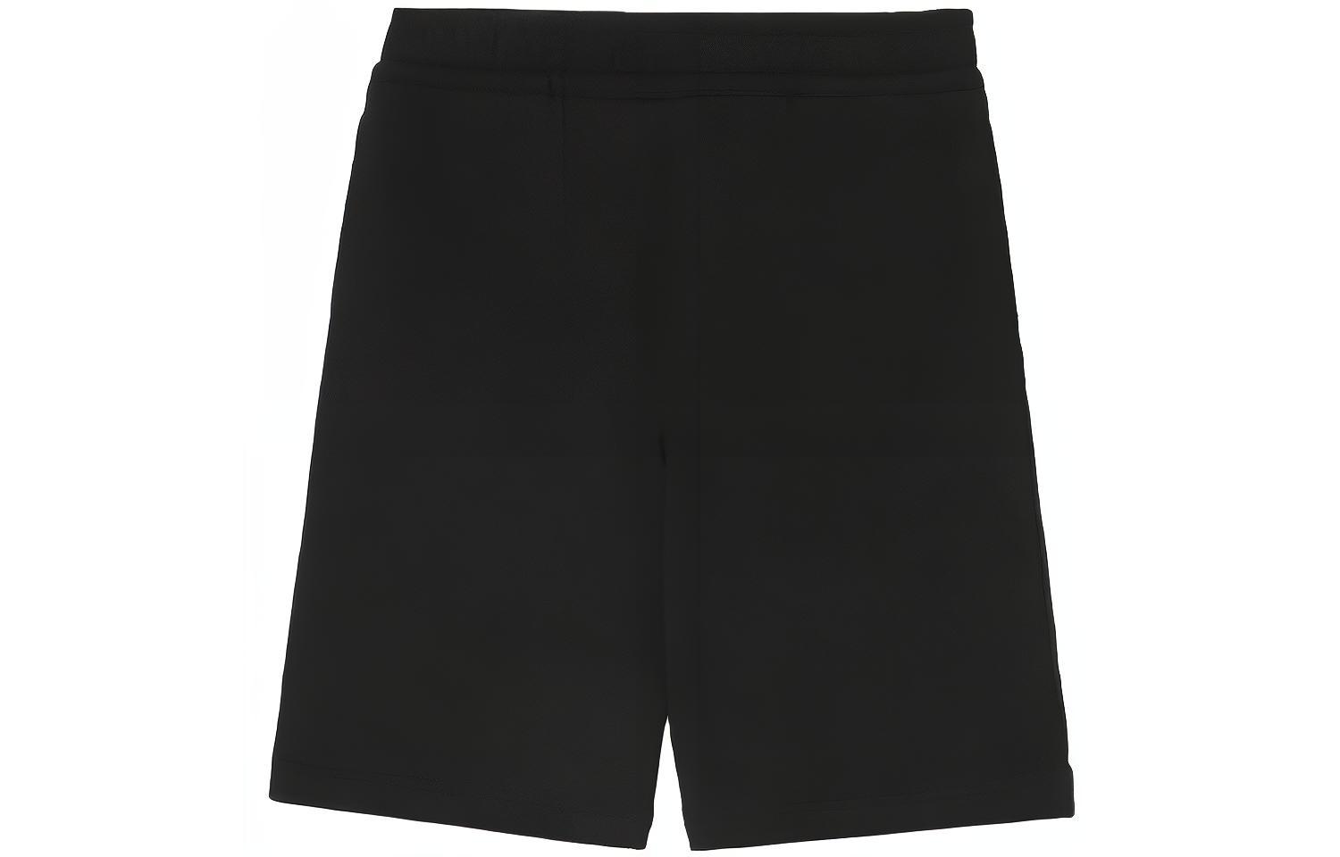Burberry Black Letter Cotton Drawstring Casual Shorts. 80432791