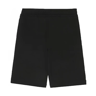 Burberry Black Letter Cotton Drawstring Casual Shorts. 80432791