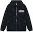 Order Burberry Black Letter Pattern Zip-Up Loose Fit Hooded Jacket 80434081